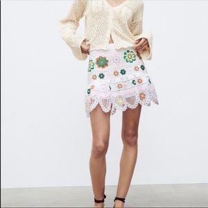 Zara Embroidered Skirt